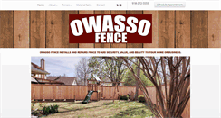Desktop Screenshot of owassofence.com